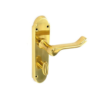 Securit Richmond Brass Bathroom Handles (Pair) 170mm