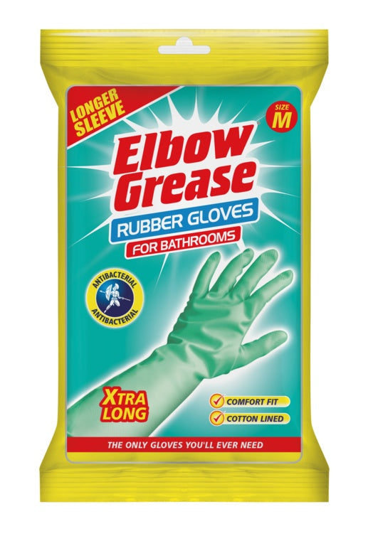 Elbow Grease Aqua Anti-Bacteria Cleaning Gloves Medium