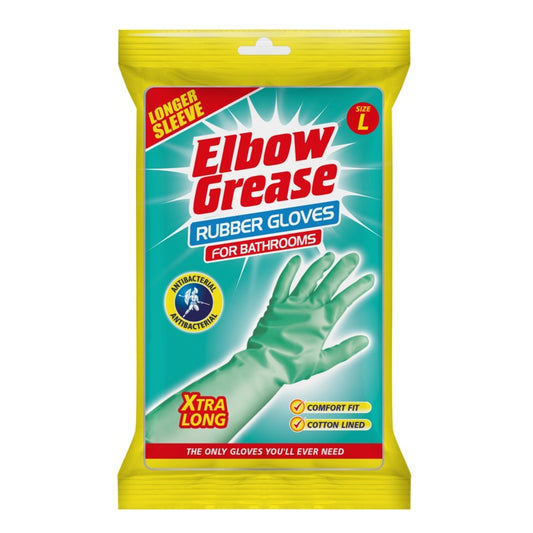 Elbow Grease Aqua Anti-Bacteria Cleaning Gloves Large