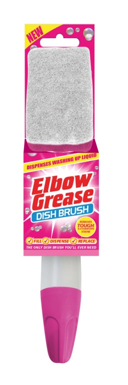 Elbow Grease Pink Dish Brush