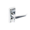Securit Chrome Flat Privacy Handles (Pair) 105mm