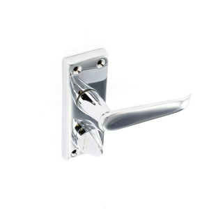 Securit Chrome Flat Privacy Handles (Pair) 105mm