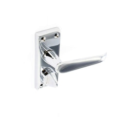 Securit Chrome Flat Privacy Handles (Pair) 105mm