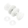 Securit Plastic Mortice Knob Set White 60mm
