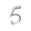 Securit Chrome Numeral 75mm 5