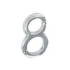 Securit Chrome Numeral 75mm 8