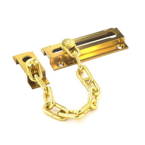 Securit Brass Door Chain 80mm Polished