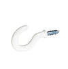Securit Cup Hooks Plastic Covered White (5) 25mm