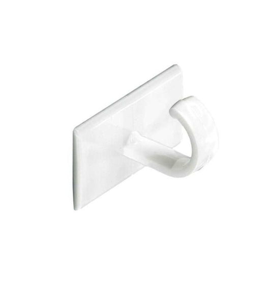 Securit Self-Adhesive Cup Hooks (4) White S6350