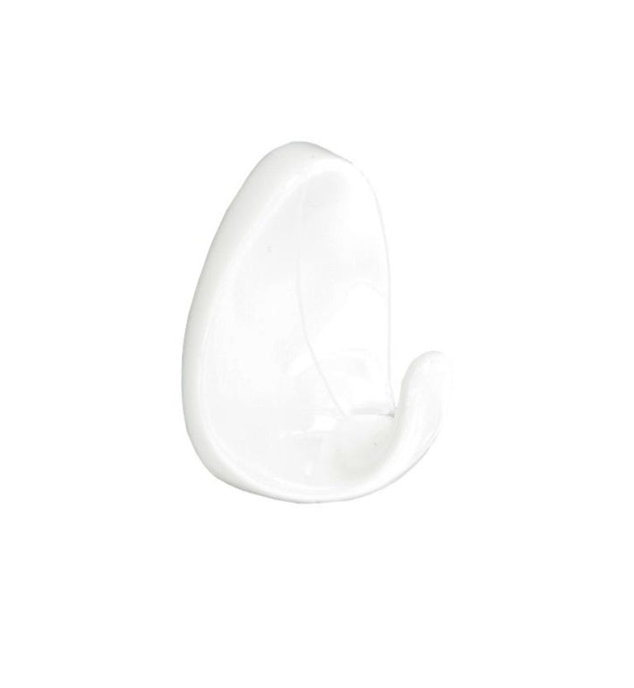 Securit Oval Self-Adhesive Hooks White (4) Medium
