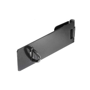 Securit Safety Hasp & Staple Light Black 75mm