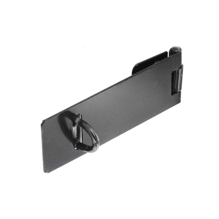 Securit Safety Hasp & Staple Light Black 75mm