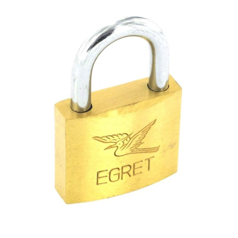 Securit Egret Brass Padlock Cylinder Action 20mm