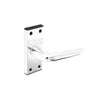 Securit Aluminium Latch Handles Bright Silver (Pair) 100mm