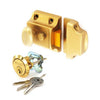 Securit Champagne Finish Nightlatch Brass Cylinder Standard