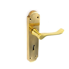 Securit Victorian Regency Lock Handles (Pair) 200mm