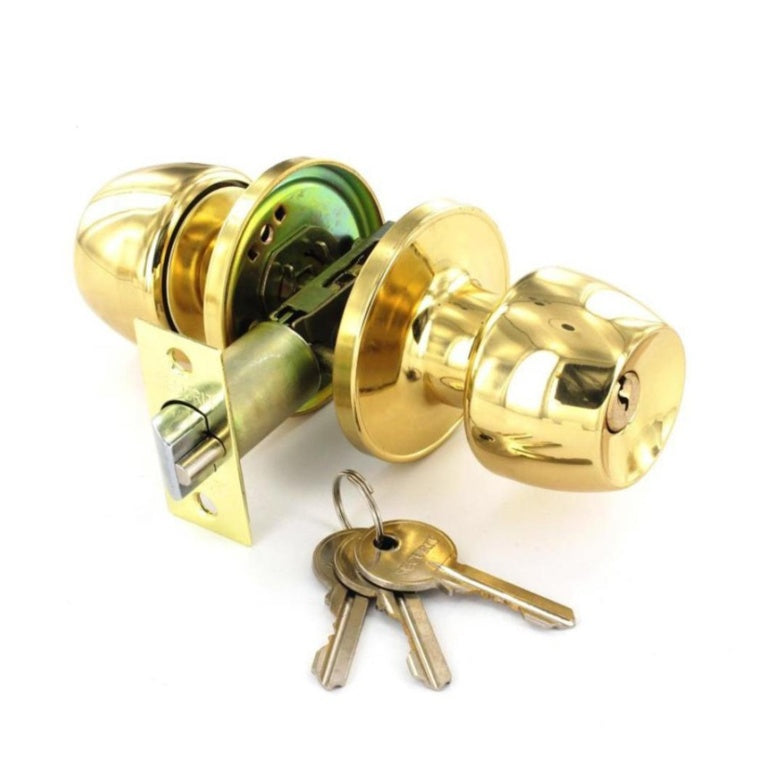 Securit Brass Entrance Lock Set with 3 Keys 60mm/70mm Direct From UK