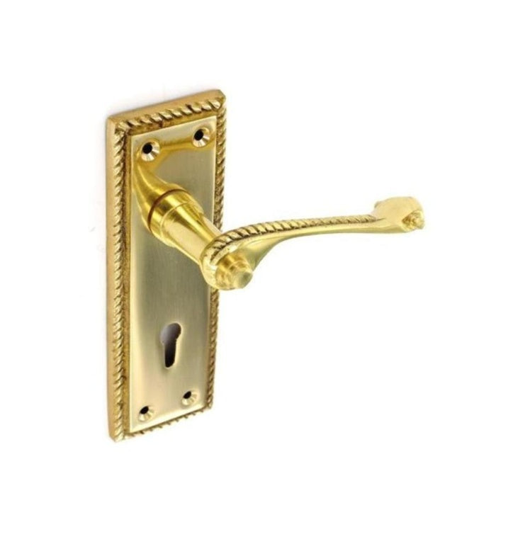 Securit Georgian Lock Handles (Pair) 150mm