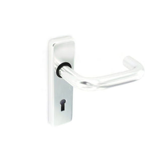 Securit Aluminium Lock Handles Polished (Pair) 150mm
