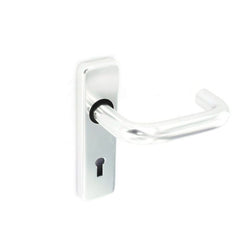 Securit Aluminium Lock Handles Polished (Pair) 150mm