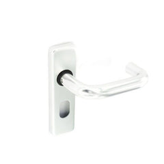 Securit Aluminium Oval Lock Handles Polished (Pair) 150mm
