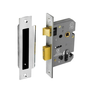 Securit Euro Sash Lock Nickel Plated 48mm C/C 63mm