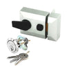 Securit Silver Finish Double Locking Nightlatch Standard