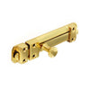 Securit Brass Door Bolt Heavy 100mm