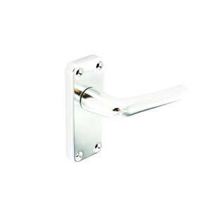 Securit Aluminium Latch Handles Bradford (Pair) 100mm