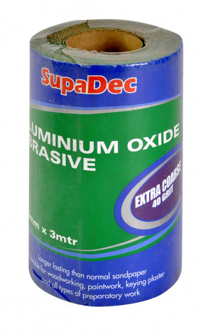 SupaDec Aluminium Oxide Roll Extra Coarse, 40 Grit, 3m
