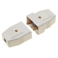 Securlec 5A, 2 Pin Nylon Connector, White Bubble Packed