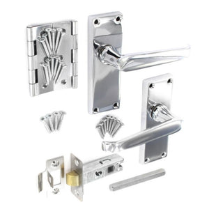 Securit Flat Internal Handle Pack Chrome