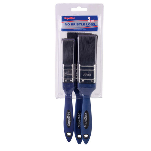 SupaDec No Bristle Loss Brush Set 3 Piece