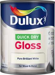 Dulux Quick Dry Gloss 750ml Pure Brilliant White