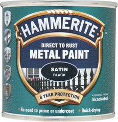 Hammerite Metal Paint Satin 250ml Black