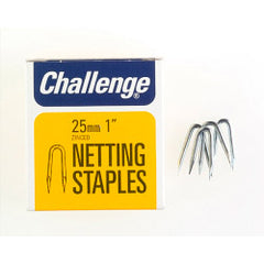 Challenge Netting Staples Zinc Plated (Box Pack) 25mm