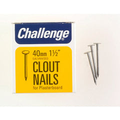 Challenge Clout Plasterboard Nails Galvanised (Box Pack) 30mm