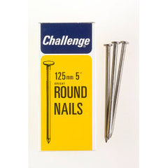 Challenge Round Wire Nails Bright Steel (Box Pack) 25mm