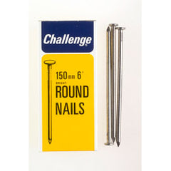 Challenge Round Wire Nails Bright Steel (Box Pack) 25mm