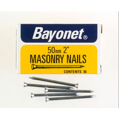 Bayonet Masonry Nails Zinc Plated (Box Pack) 20mm