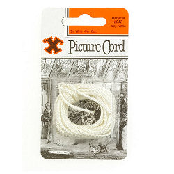 X Picture Cord White Nylon (Blister Pack)