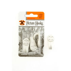 X Hard Wall Picture Hooks White (Blister Pack) Large