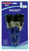 SupaDec Paint Brush Set 12mm, 25mm, 38mm, 50mm, 63mm