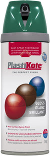 PlastiKote Twist & Spray Paint 400ml Hunt Green Satin