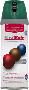 PlastiKote Twist & Spray Paint 400ml Hunt Green Satin