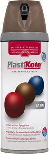 PlastiKote Twist & Spray Paint 400ml Hunt Green Satin
