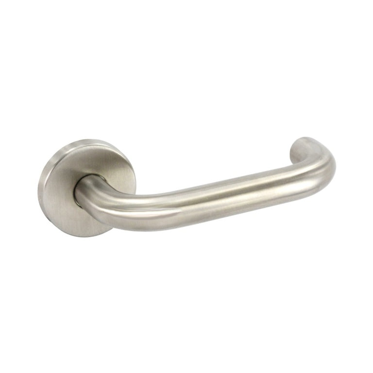 Securit Satin Stainless Steel Latch Handles Safety (Pair) 50mm