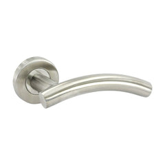 Securit Satin Stainless Steel Latch Handles (Pair) 50mm Arc Style