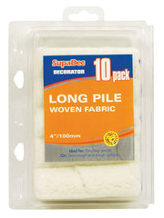 SupaDec Long Pile Mini Roller Pack of 10