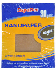 SupaDec General Purpose Sandpaper Pack 30 Medium M2